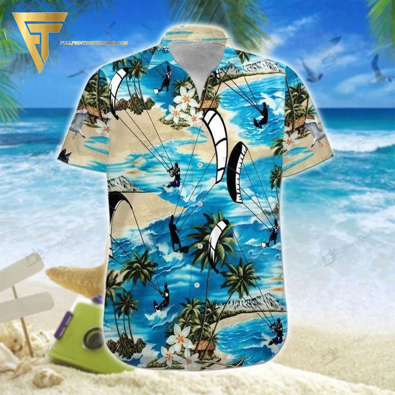 Labrador retriever surfing summer all over print hawaiian shirts and beach shorts