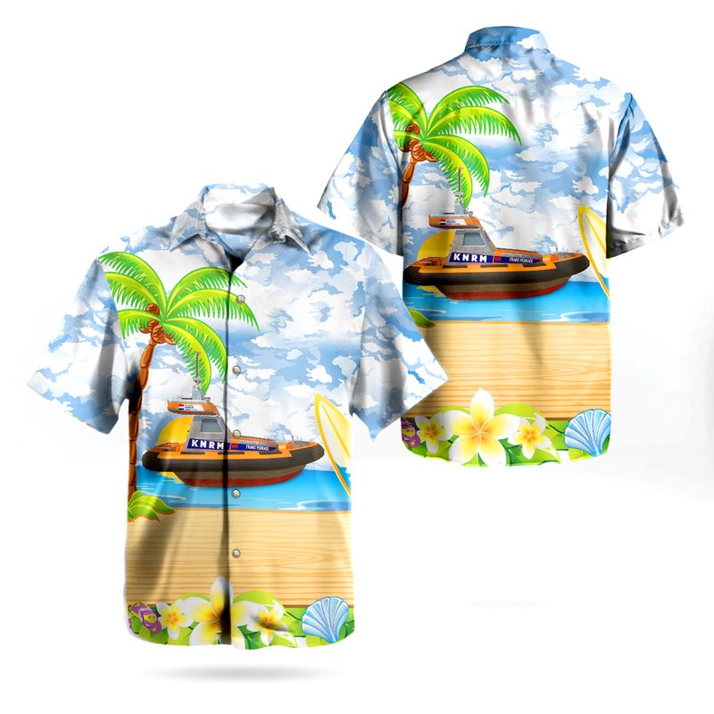 KNRM – Koninklijke Nederlandse Redding Maatschappij Reddingboot Valentijn Class Hawaiian Shirt