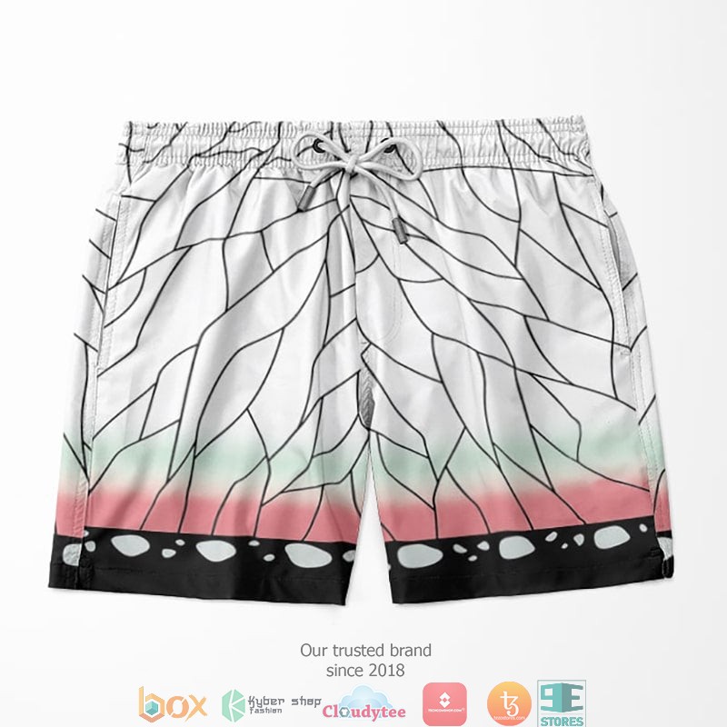 Kocho Sinobou Insect Pillar Classic Butterfly Pattern Demon Slayer Kimetsu No Yaiba Shorts