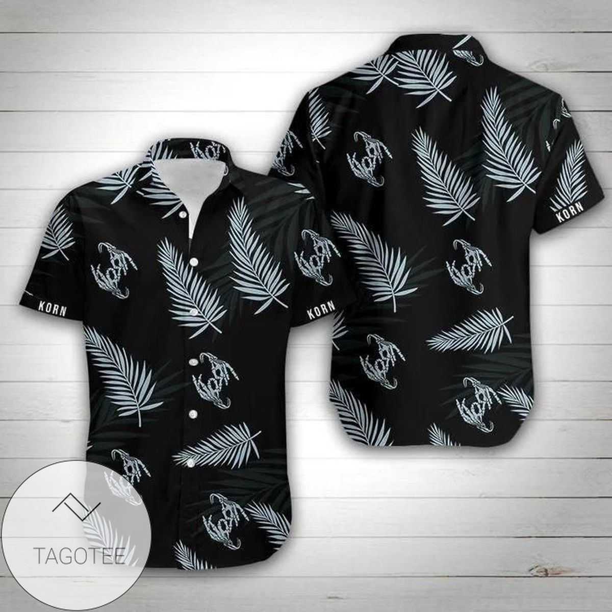 Korn Band Rose Skull Hawaiian Shirt