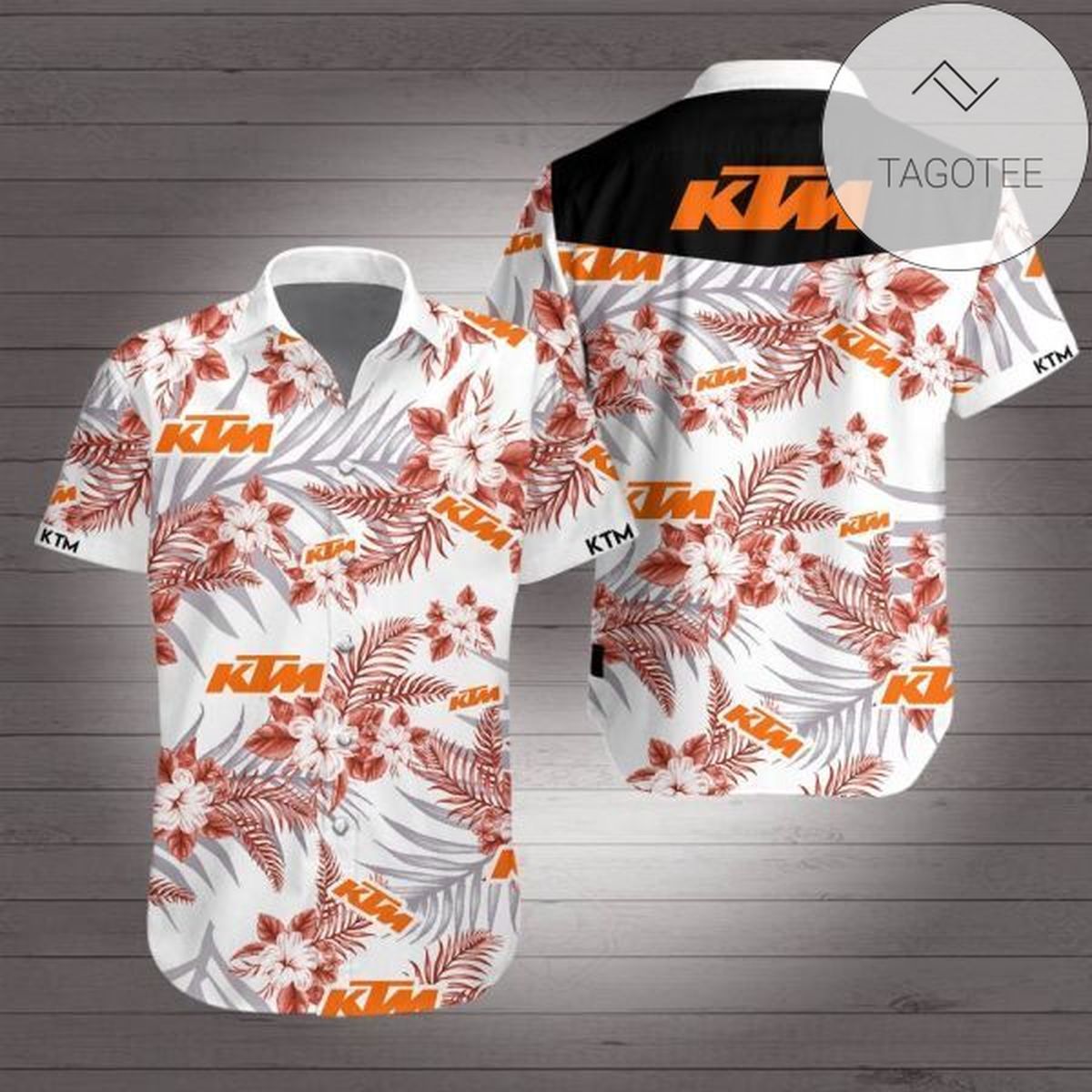 Ktm Logo Hawaiian Shirt 3d