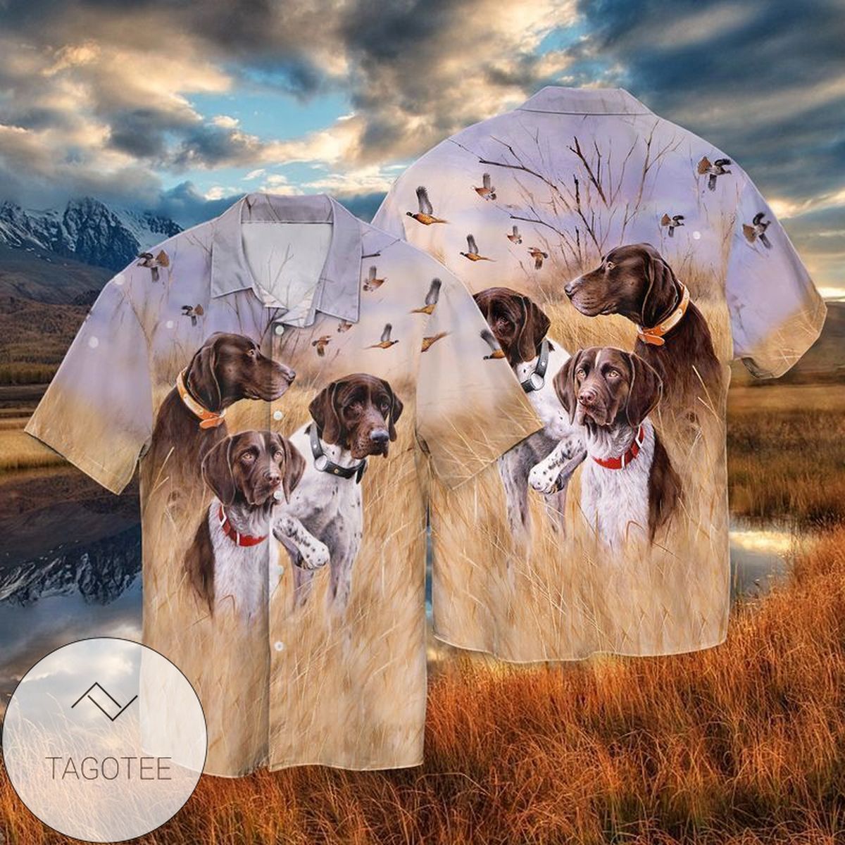 Labrador Dog Family For Men And Women Graphic Print Short Sleeve Hawaiian Casual Shirt