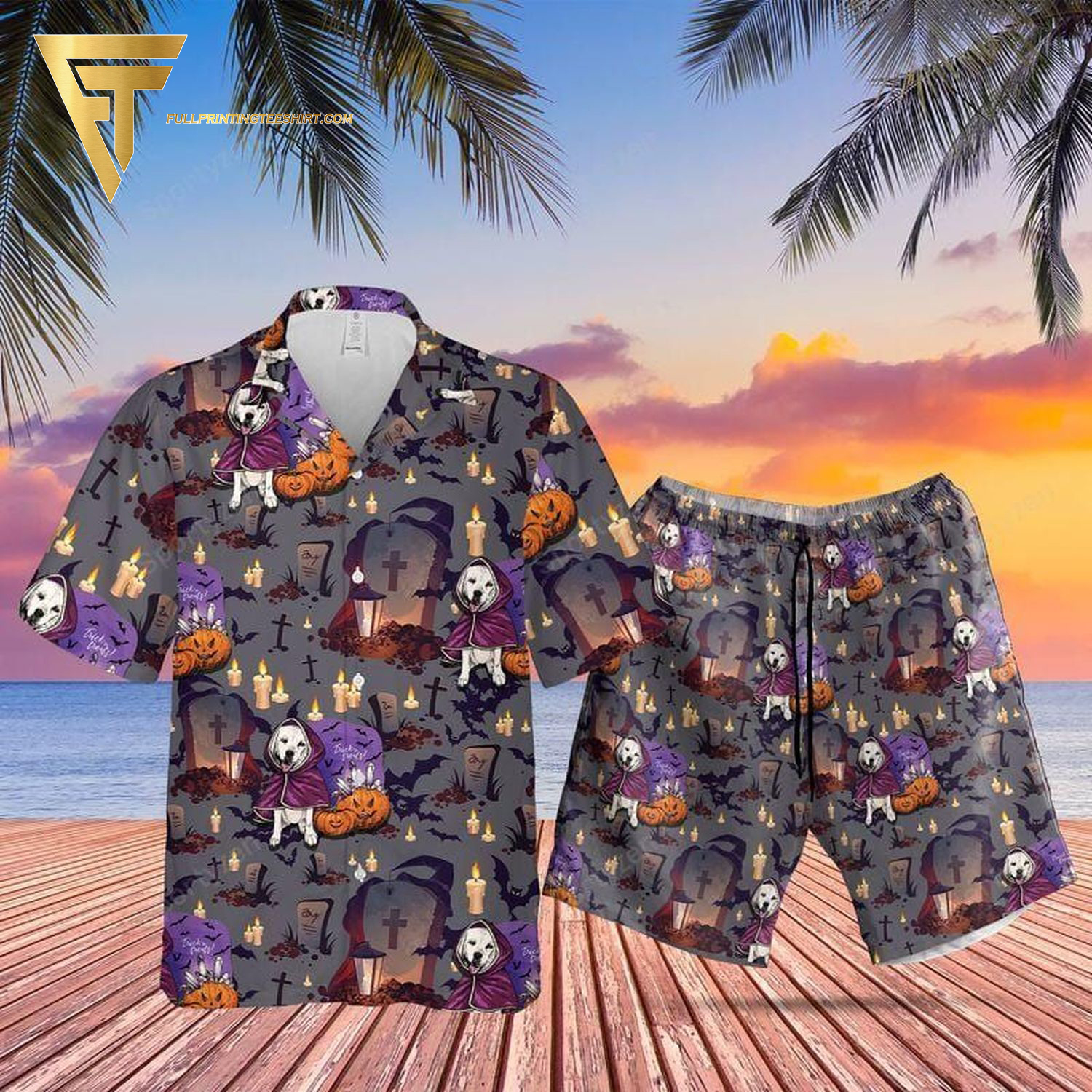 Heart of wolf soul of dragon all over print hawaiian shirts and beach shorts