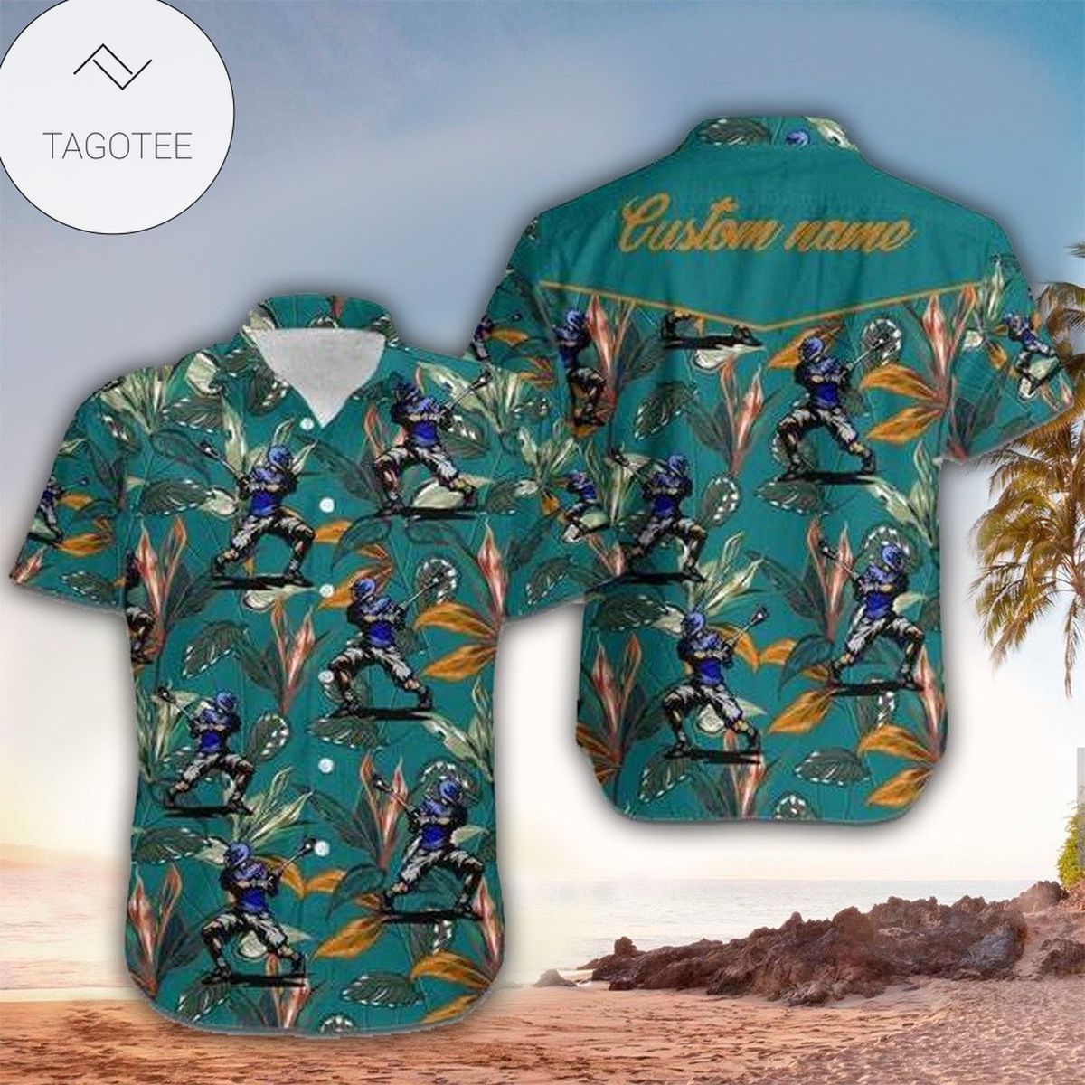 Lacrosse Hawaiian Shirt Lacrosse Lover Gifts