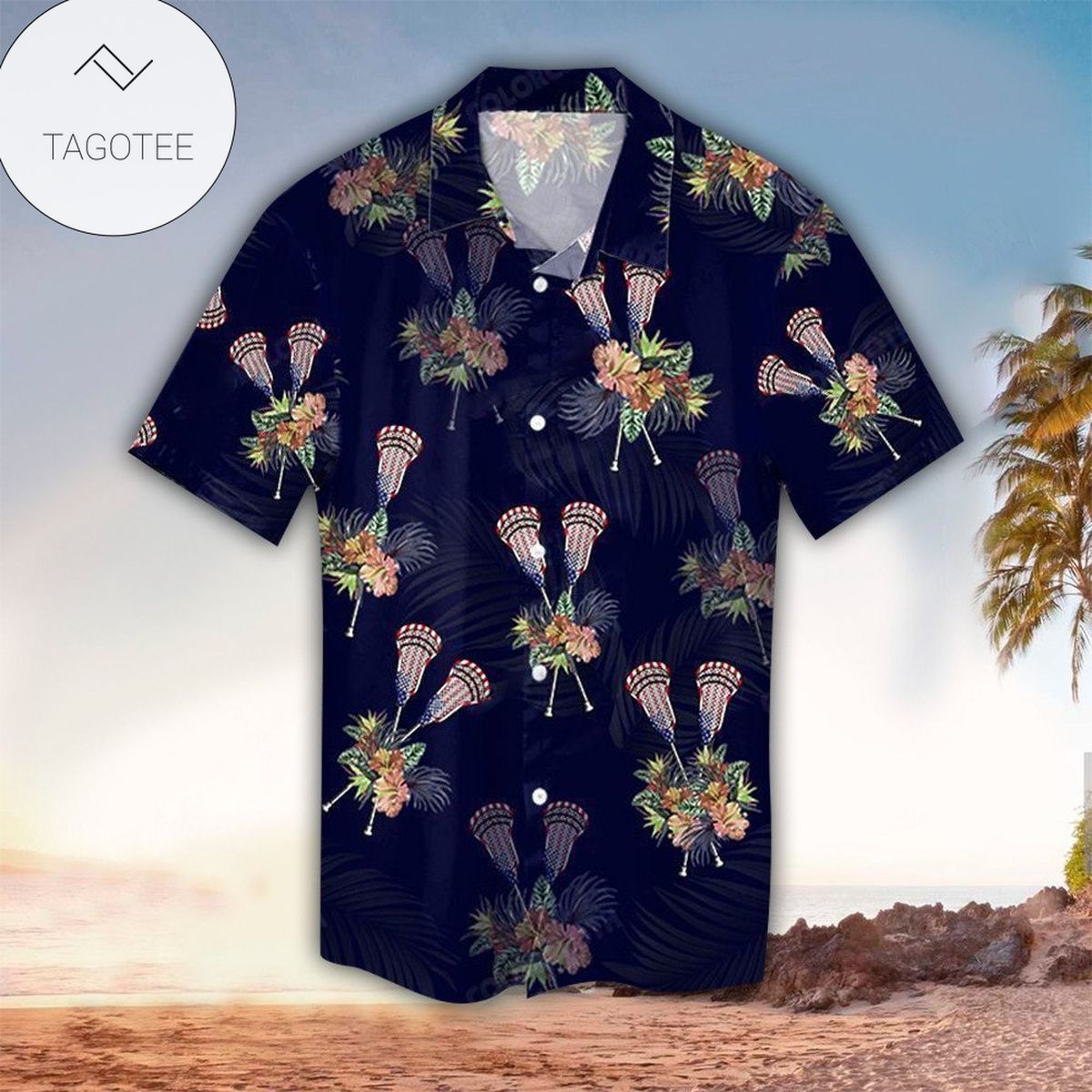 Labrador Dogs Hawaiian Graphic Print Short Sleeve Hawaiian Casual Shirt