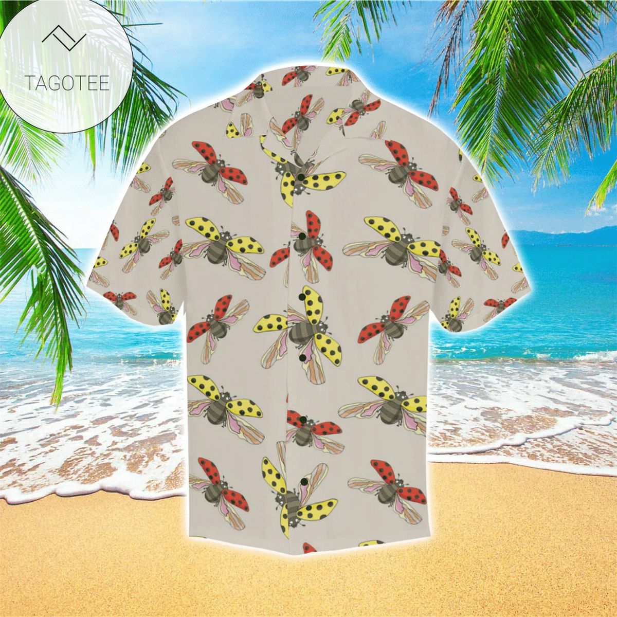 Ladybug Hawaiian Shirt Mens Hawaiian Shirt For Ladybug Lover