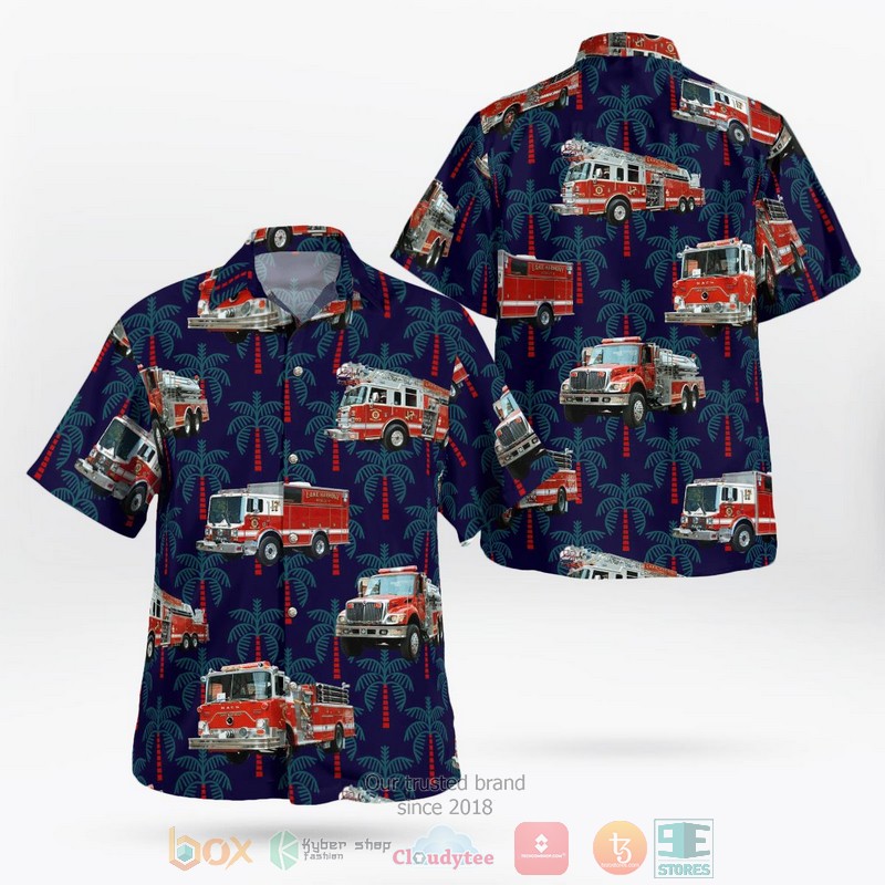 Lake Ronkonkoma New York Ronkonkoma Fire Department Hawaiian Shirt