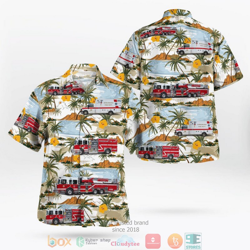 Lake County Sheriff’s Office Illinois Dodge Charger Hawaiian Shirt