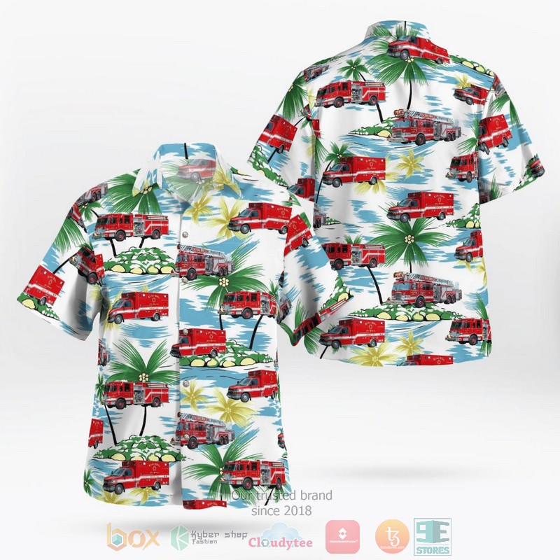 Lake Wales Fire Department Hawaiian Shirt