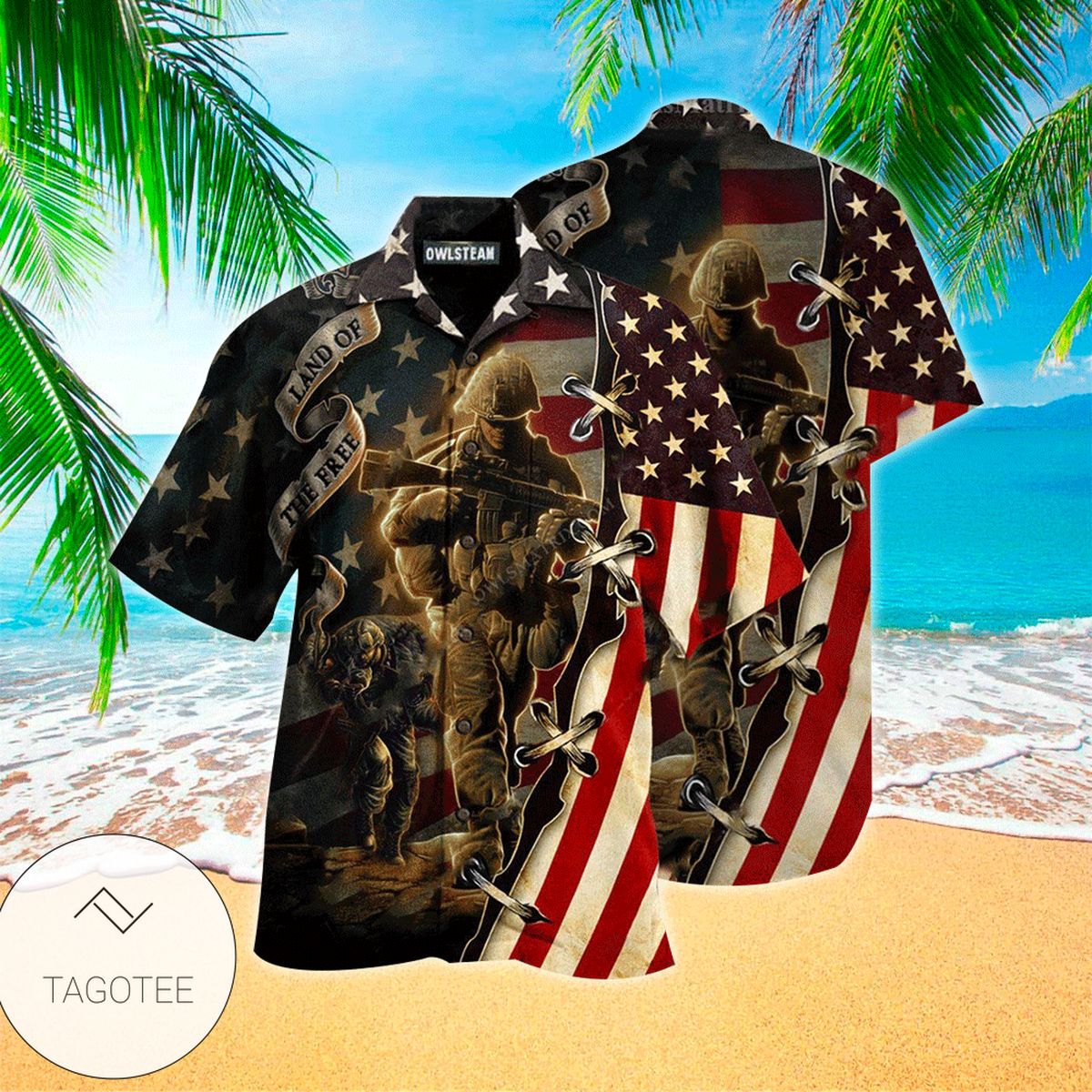 Land Of The Free Because Of The Brave Hawaiian Shirt