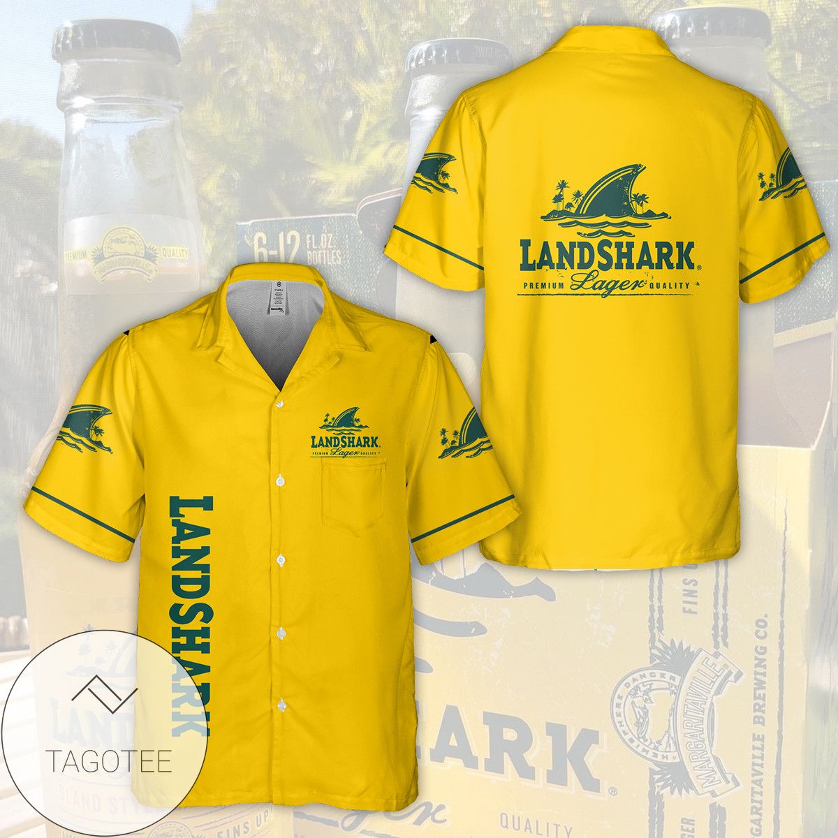 Landshark Premium Lager Quality Hawaiian Shirt