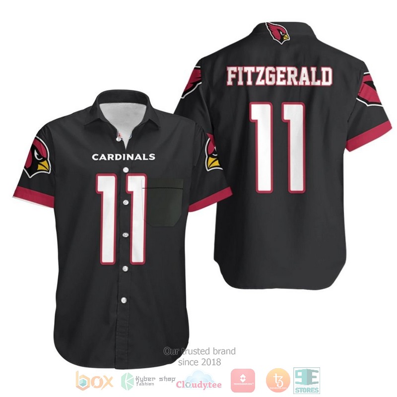 Larry Fitzgerald Arizona Cardinals Alternate Game Black 2019 Hawaiian Shirt