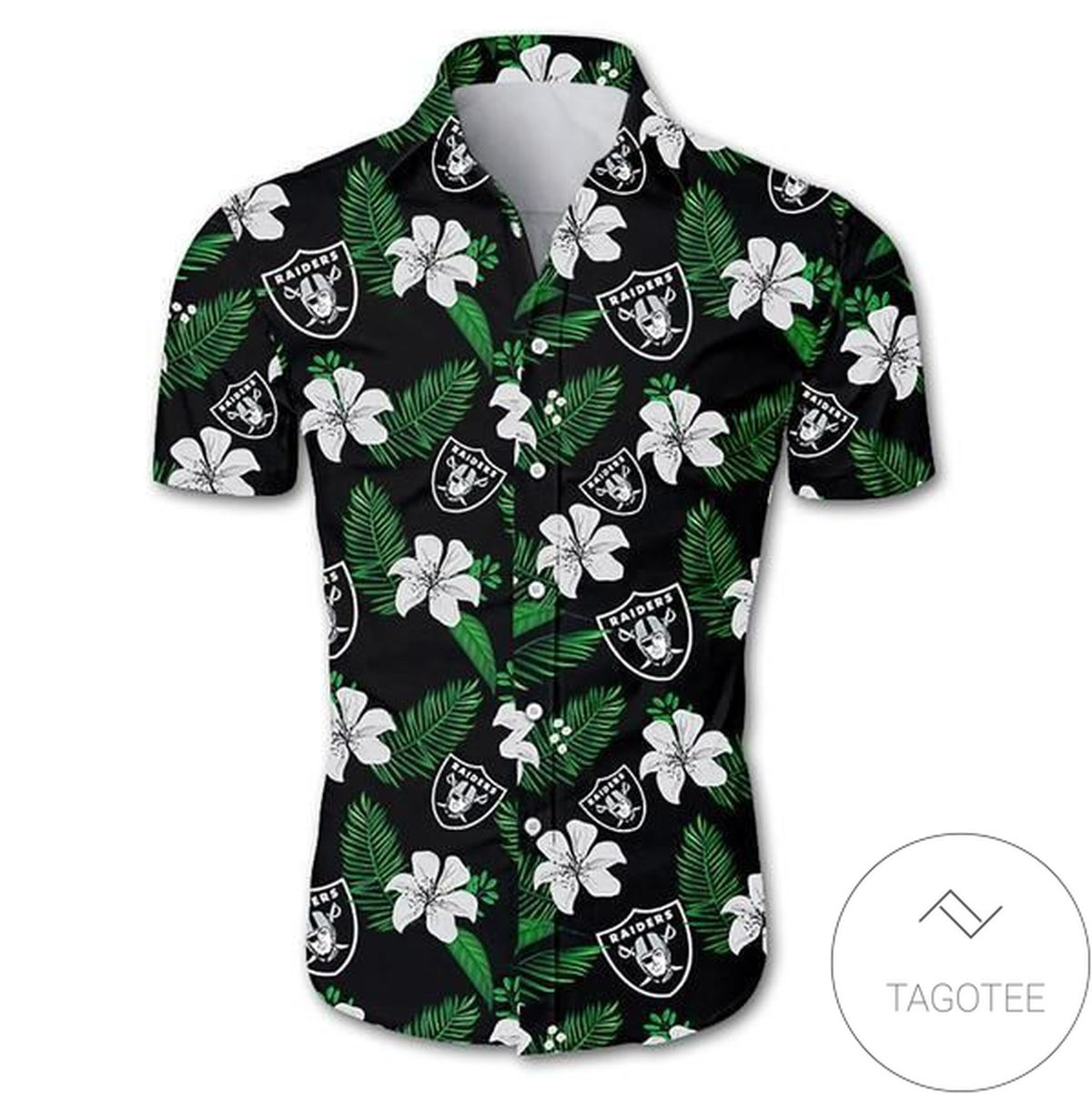 Las Vegas Raiders Authentic Hawaiian Shirt 2022 Floral Button Up Slim Fit Body