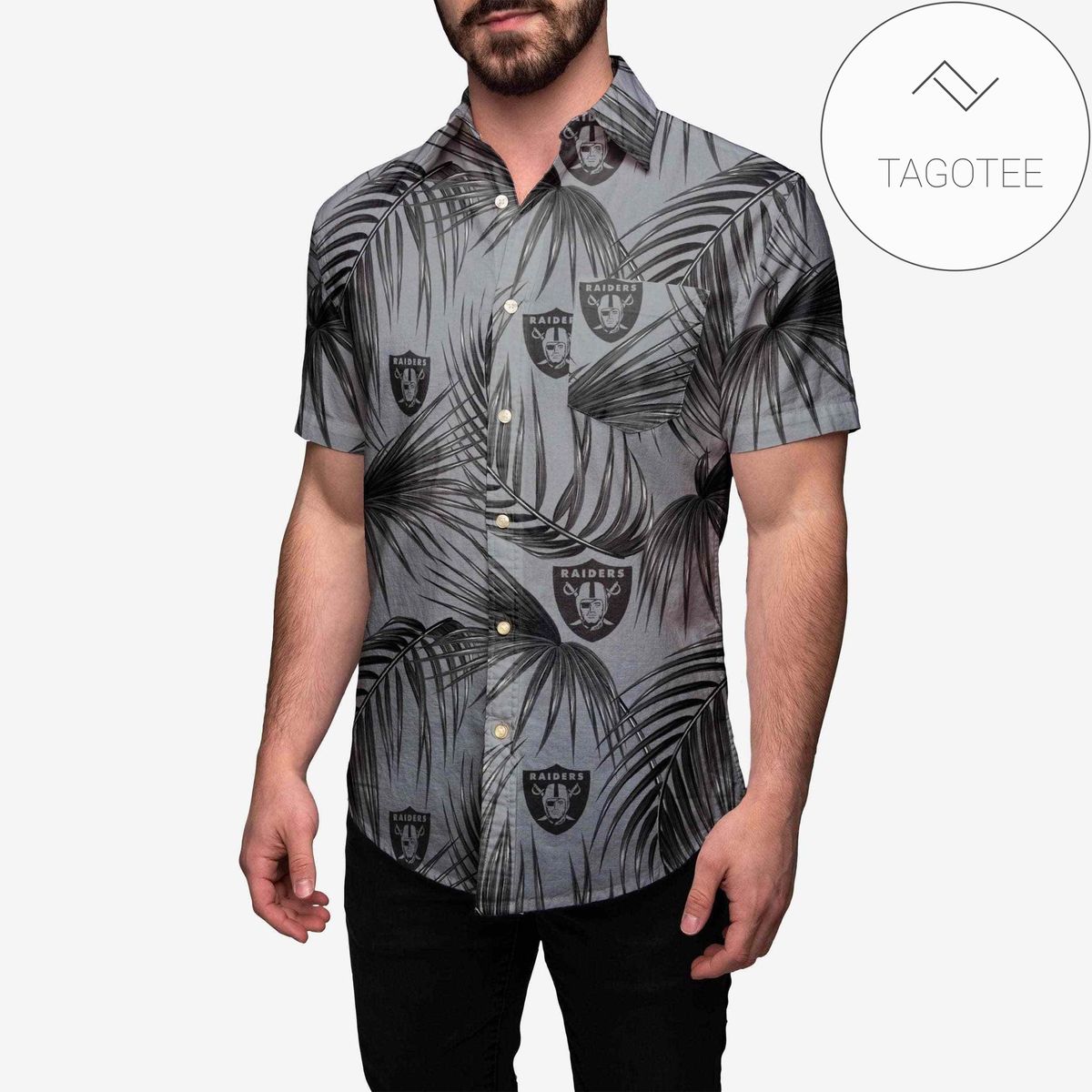 Las Vegas Raiders Hawaiian Button Up Shirt