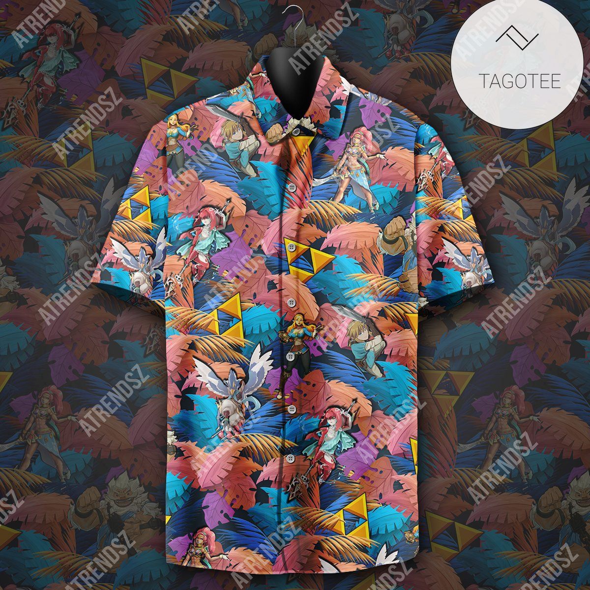 Legend Of Zelda Aloha Shirt Watch Out Listen Game Items Pattern Hawaiian Shirt