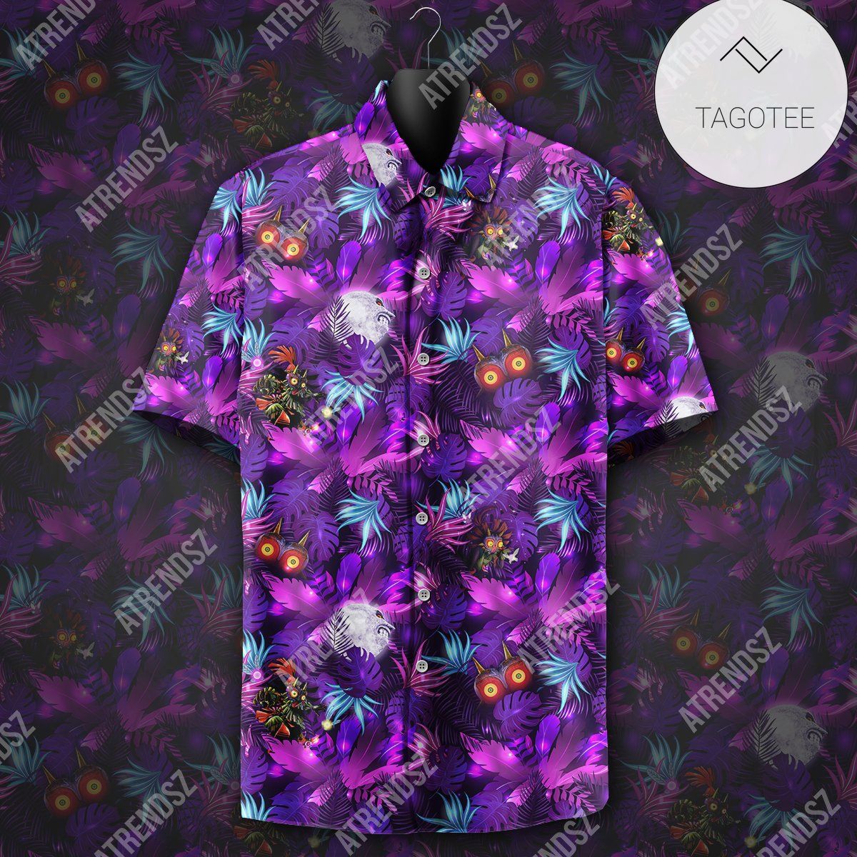 Legend Of Zelda Hawaiian Shirt Majora’s Mask Mandala Hawaii Aloha Shirt