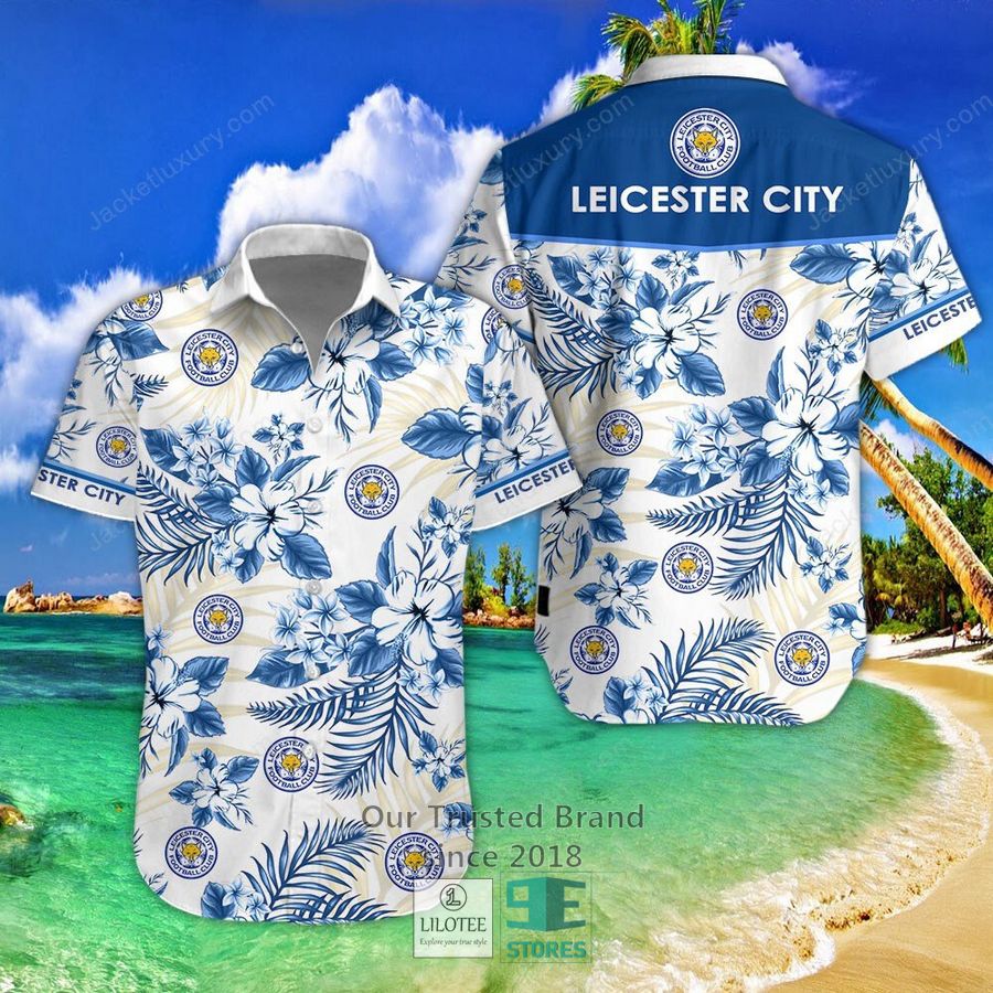 Leicester City F.C Hibiscus Hawaiian Shirt, Short