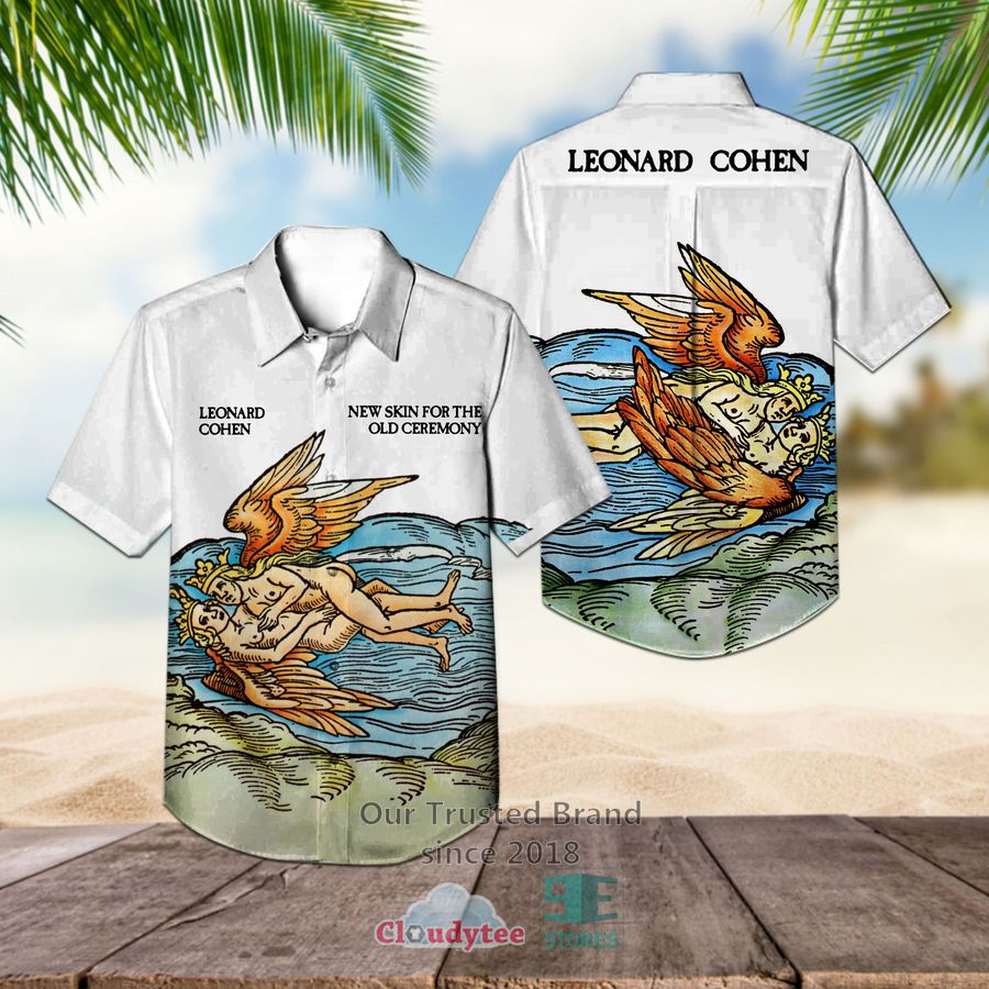 Leonard Cohen Heather Album Hawaiian Shirt