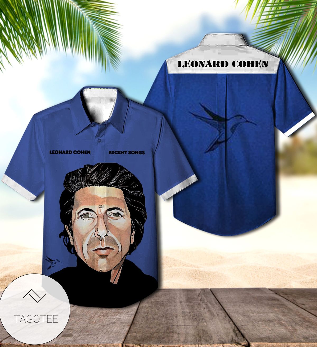 Leonard Cohen I’m Your Man Album Cover Hawaiian Shirt