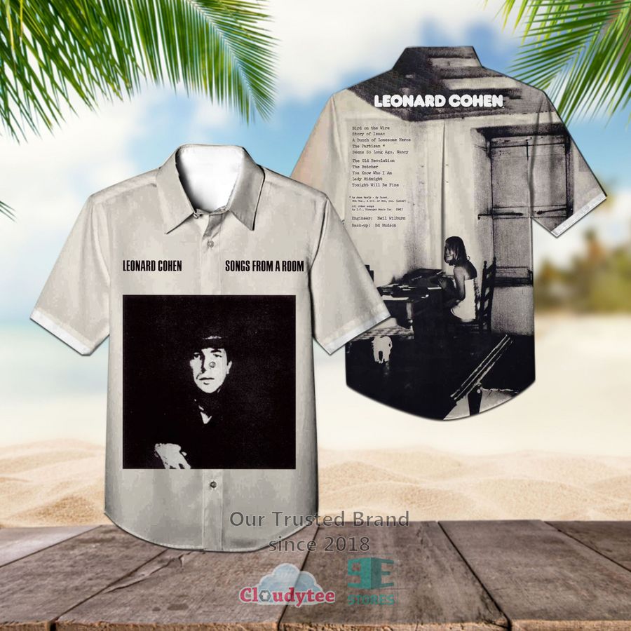 Leonard Cohen Recent Songs Album Hawaiian Shirt