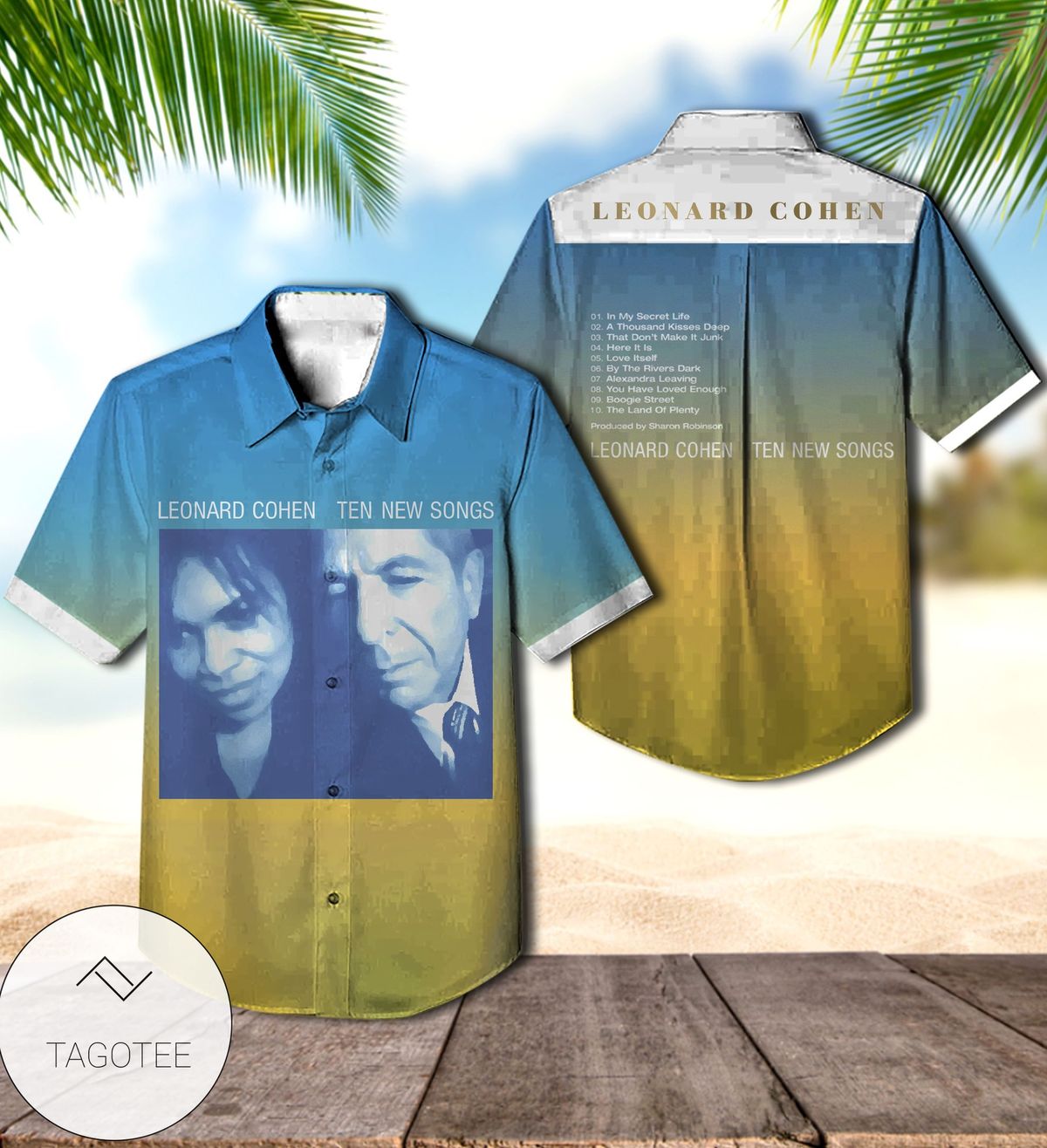 Leonard Cohen Recent Songs Album Cover Hawaiian Shirt