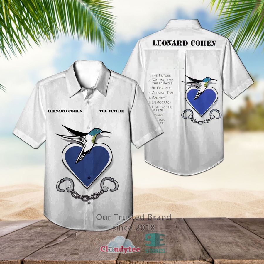 Leonard Cohen Ten New Songs Album Hawaiian Shirt