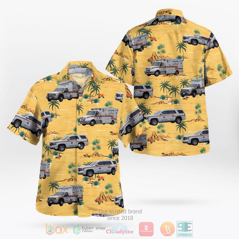 Leonardtown St. Mary’s County Maryland Leonardtown Volunteer Fire Department Hawaiian Shirt