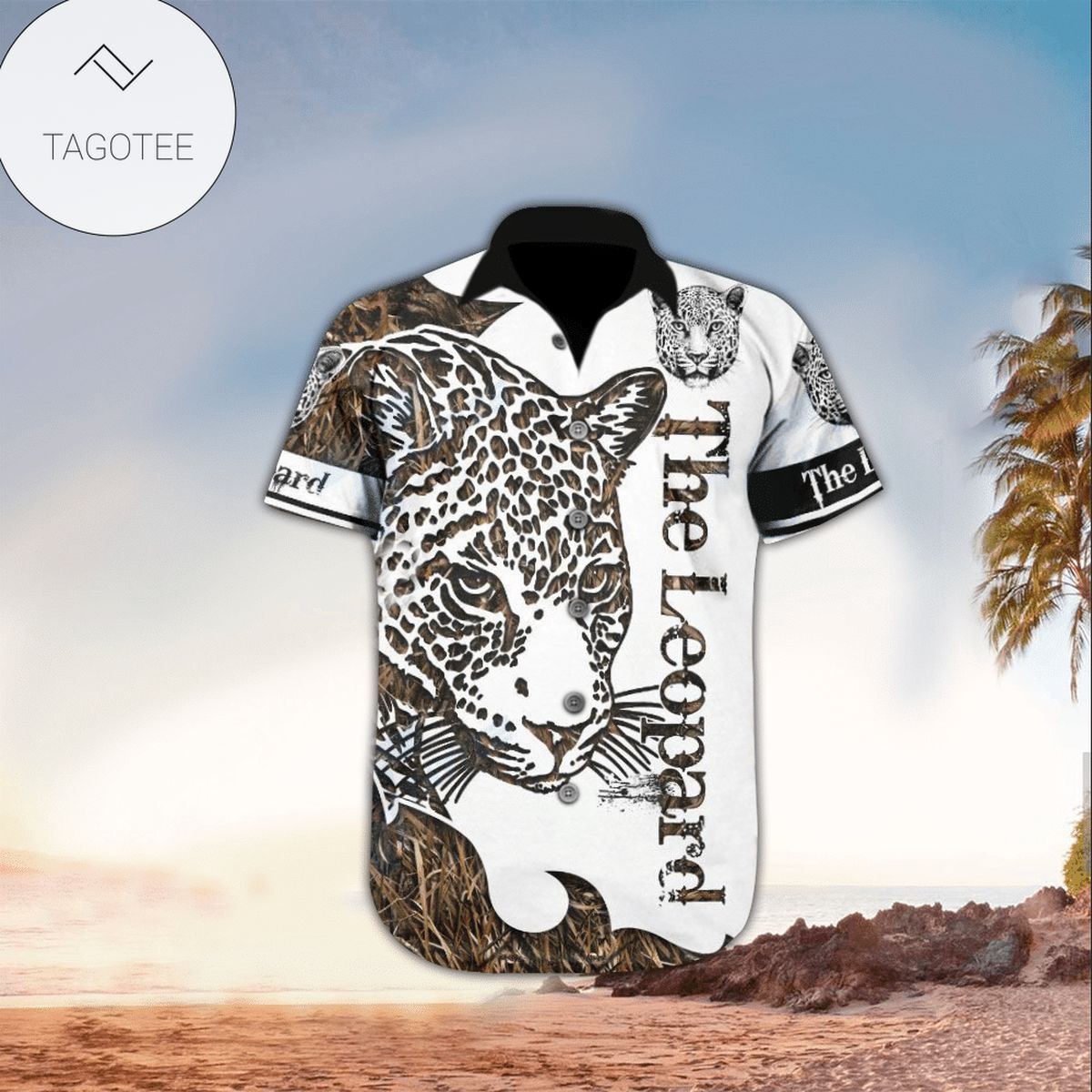 Leopard For Men And Women Graphic Print Short Sleeve Hawaiian Casual Shirt