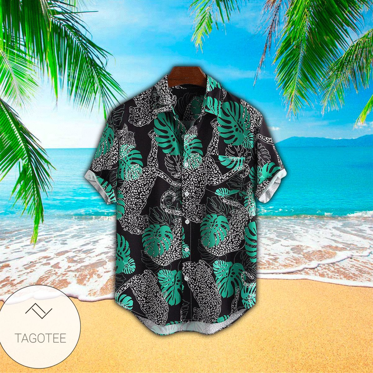 Leopard Hibiscus Flower 3d Hawaiian Shirt For Men With Vibrant Colors And Textures