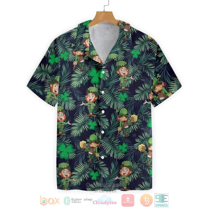 Leprechaun With Irish Saint Patrick Day Hawaiian Shirt