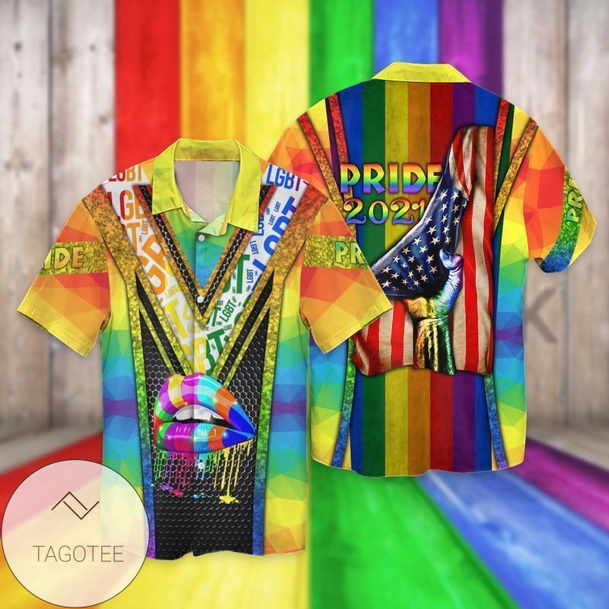 LGBT American I Am A Proud Boyfriend Of A Freaking Awesome Boyfriend Yes He Bought Me This Shirt Graphic Print Short Sleeve Hawaiian Casual Shirt