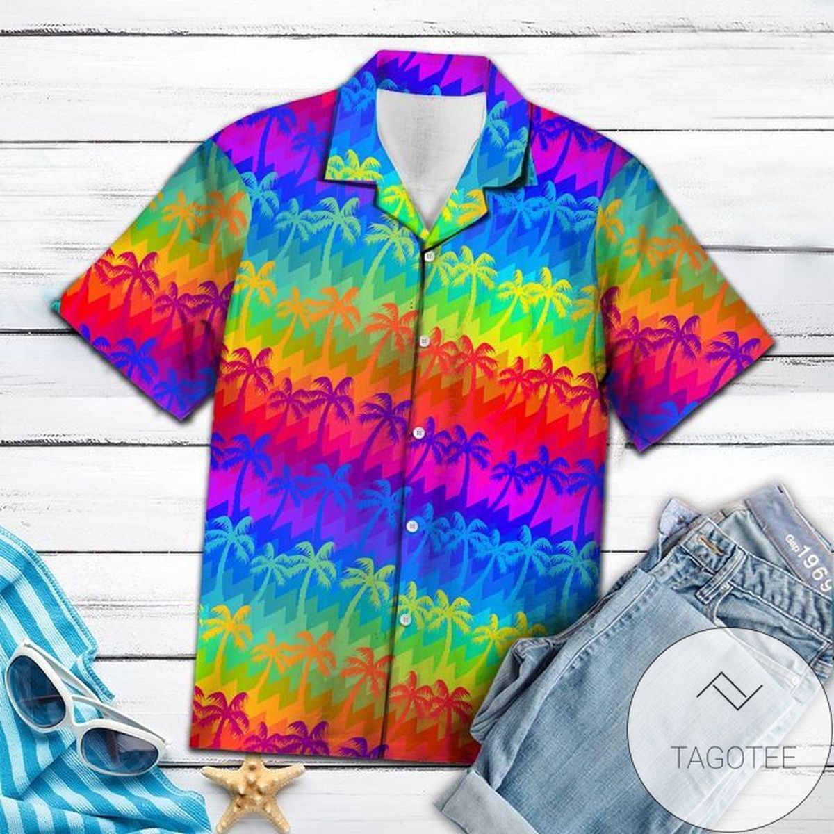 Lgbt Dragon Hawaii Shirt Lgbt Rainbow Dragon Hawaiian Aloha Shirt