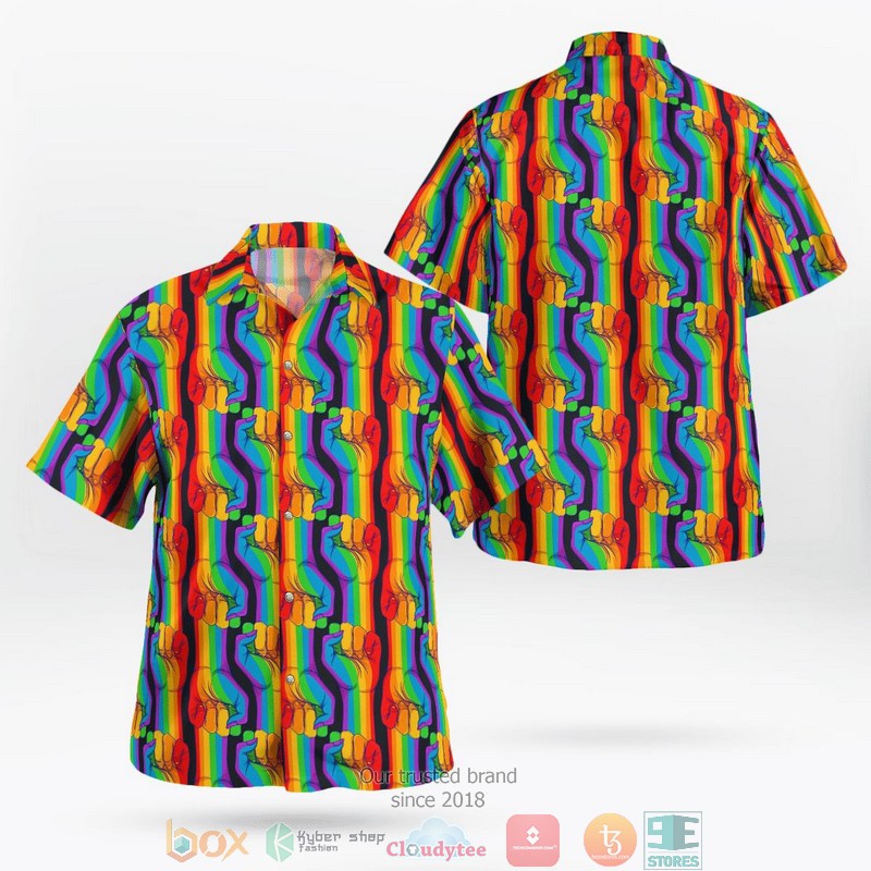 LGBT I Licked It So It’s Mine Together We Rise Short Sleeve Hawaiian Shirt