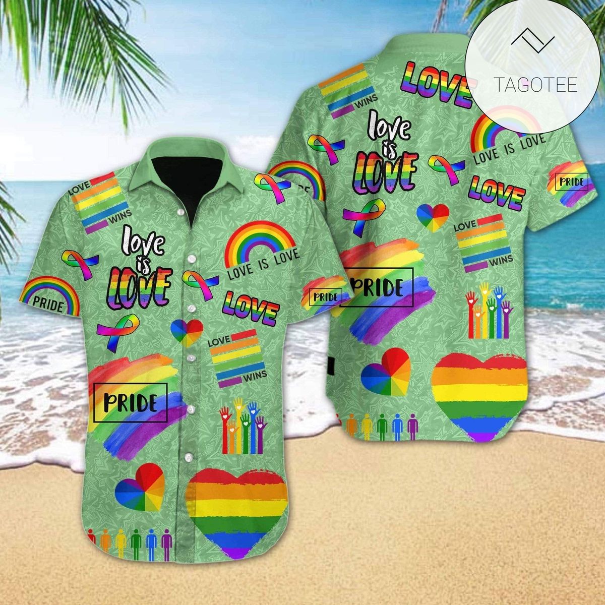 Lgbt Hawaii Shirt Pride Smoke Rainbow Usa Flag Hawaiian Aloha Shirt