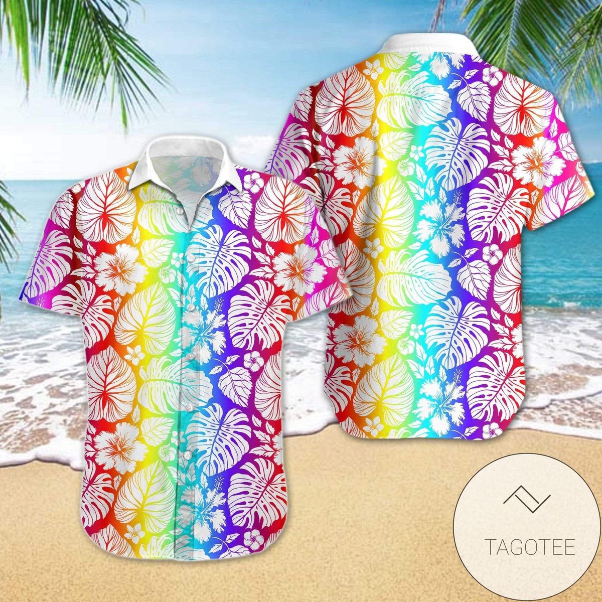 Lgbt Proud Hockey Flowers Tropical 2022 Authentic Hawaiian Shirts