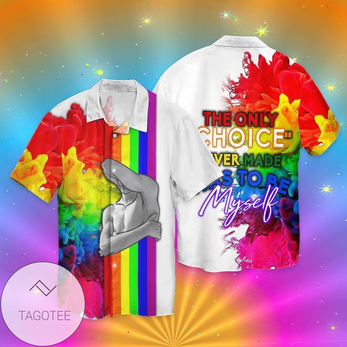 LGBT Rise From Your Ashes Pride For men And Women Graphic Print Short Sleeve Hawaiian Casual Shirt