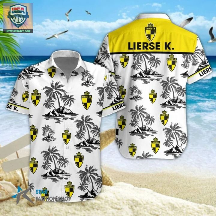 Lierse Kempenzonen Geel-Zwart Hawaiian Shirt