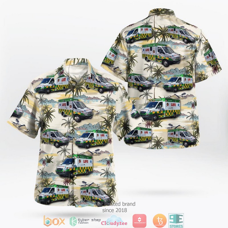 LifeFlight Australia Bombardier CL-600-2B16 Challenger 604 Hawaiian Shirt