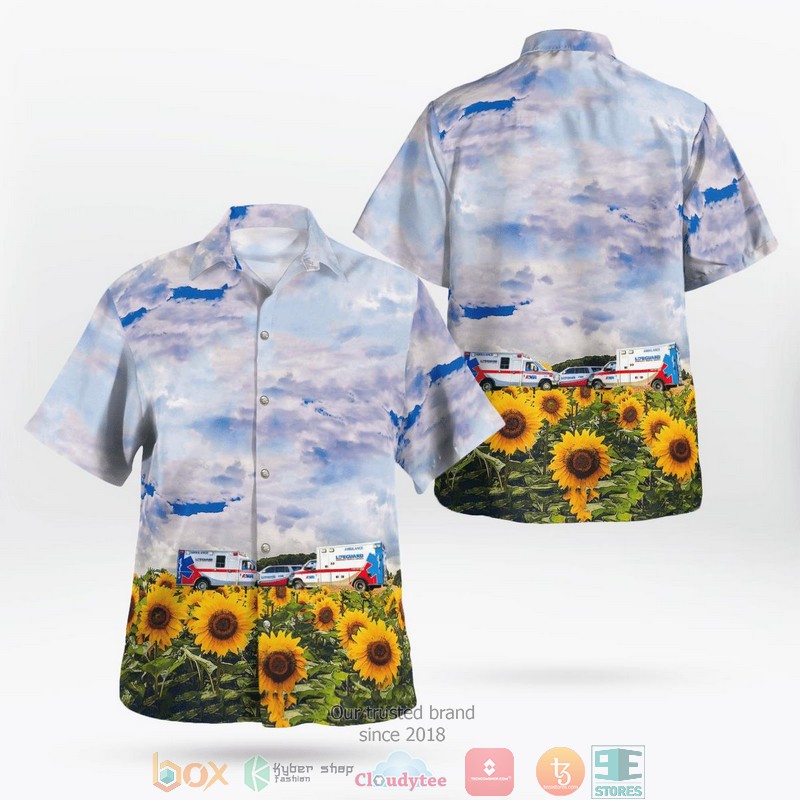 Lifeline Ambulance Illinois Fleet Hawaiian Shirt