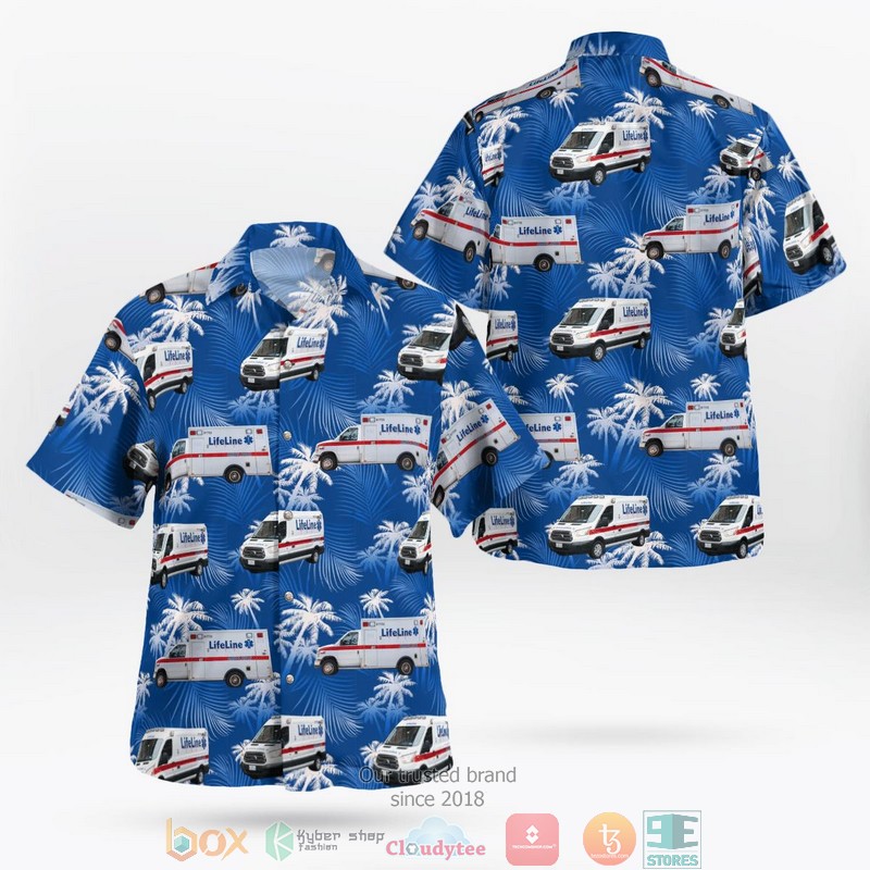 Lifeguard Emergency Medical Services of Eastern Kentucky Prestonsburg Fleet Hawaiian Shirt