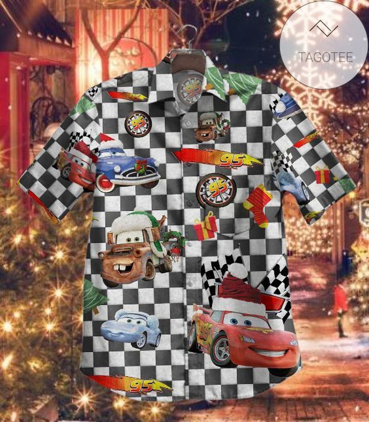 Lightning Mcqueen Hawaiian Shirt 3d T Shirt