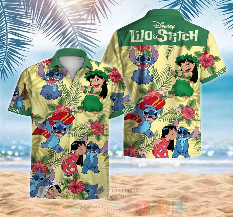 Lilo & Stitch Summer Stitch Hawaii Style Gifts Hawaiian Shirt