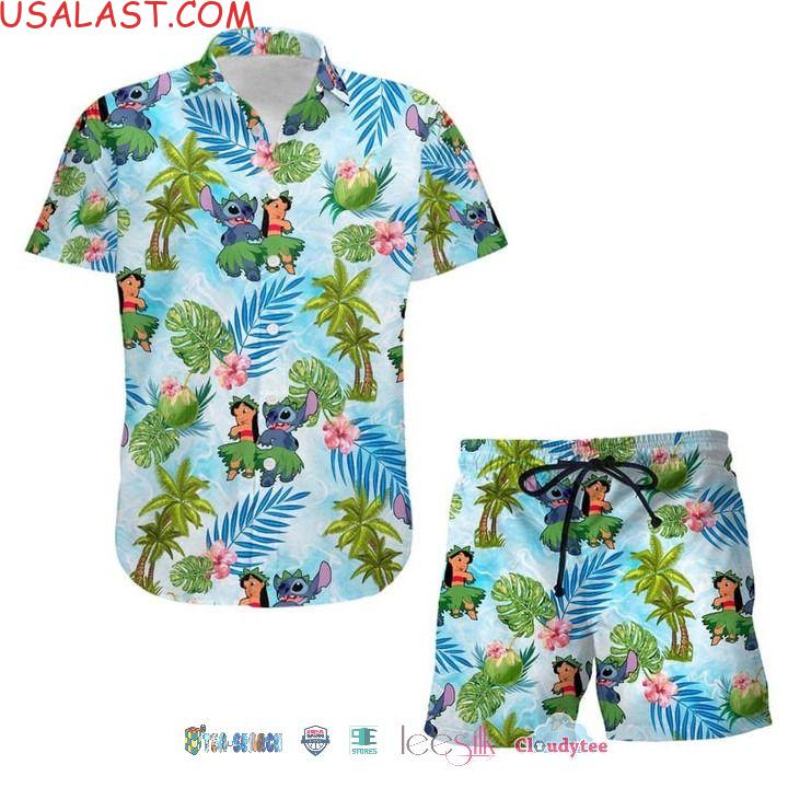 Lilo And Stitch Pattern Hawaiian Shirt