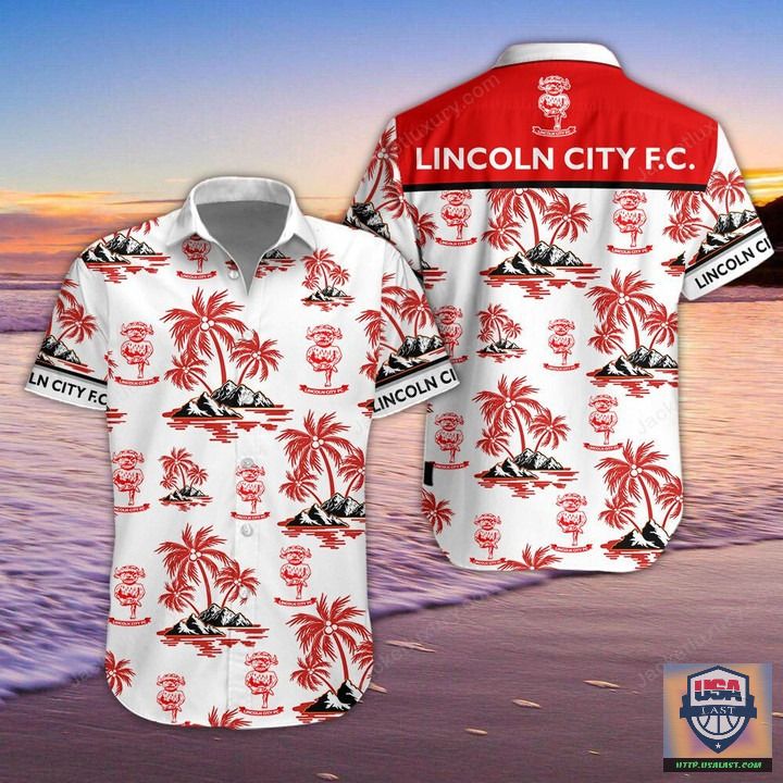 Lincoln City FC Aloha Hawaiian Shirt Beach Short