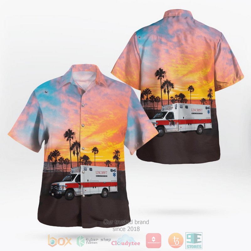 Lincoln Park Morris County New Jersey Lincoln Park Fire Department Hawaiian Shirt