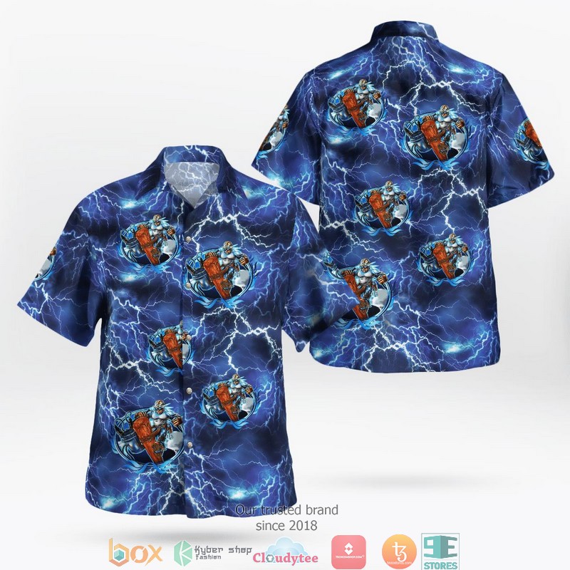 Lineman Power Poles Hawaiian Shirt