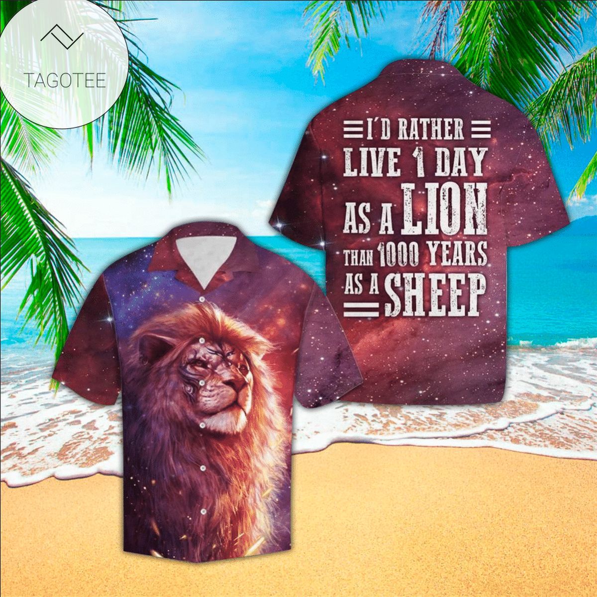 Lion Hawaiian Shirt Perfect Lion Clothing