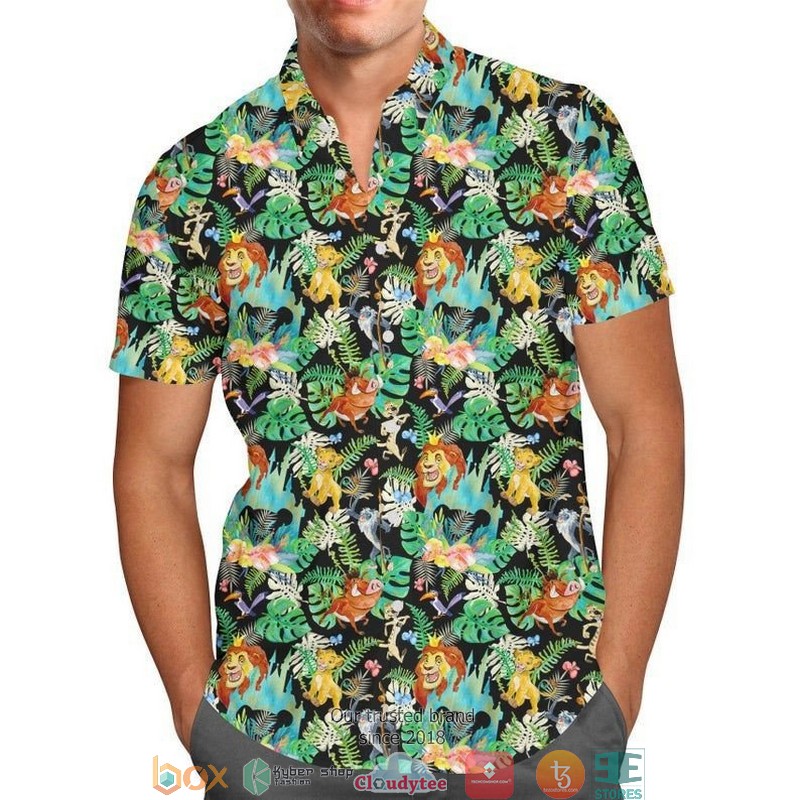 Lion King Jungle Disney Short Sleeve Hawaiian shirt