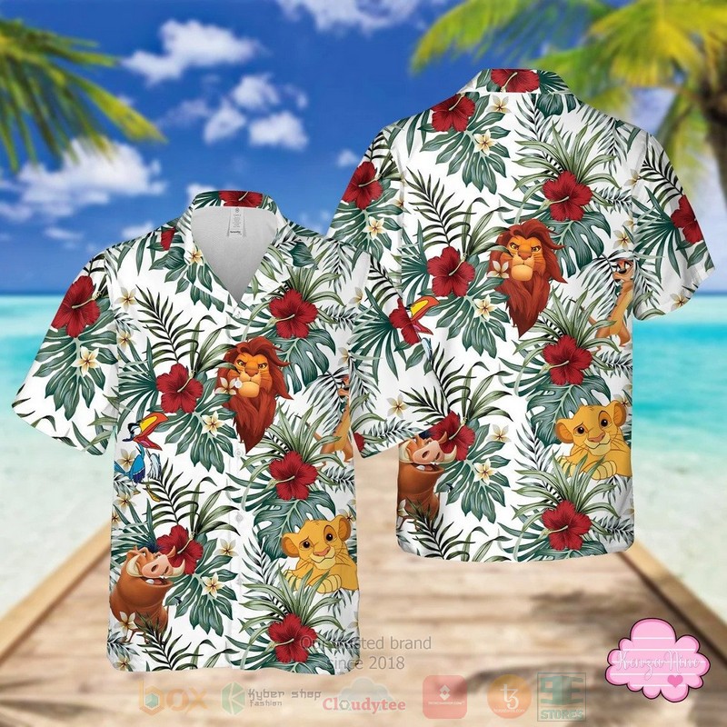 Lion King Jungle Disney Short Sleeve Hawaiian shirt