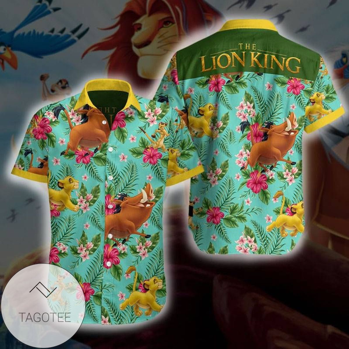 Lion Tropical 3d Hawaiian Shirt For Men With Vibrant Colors And Textures